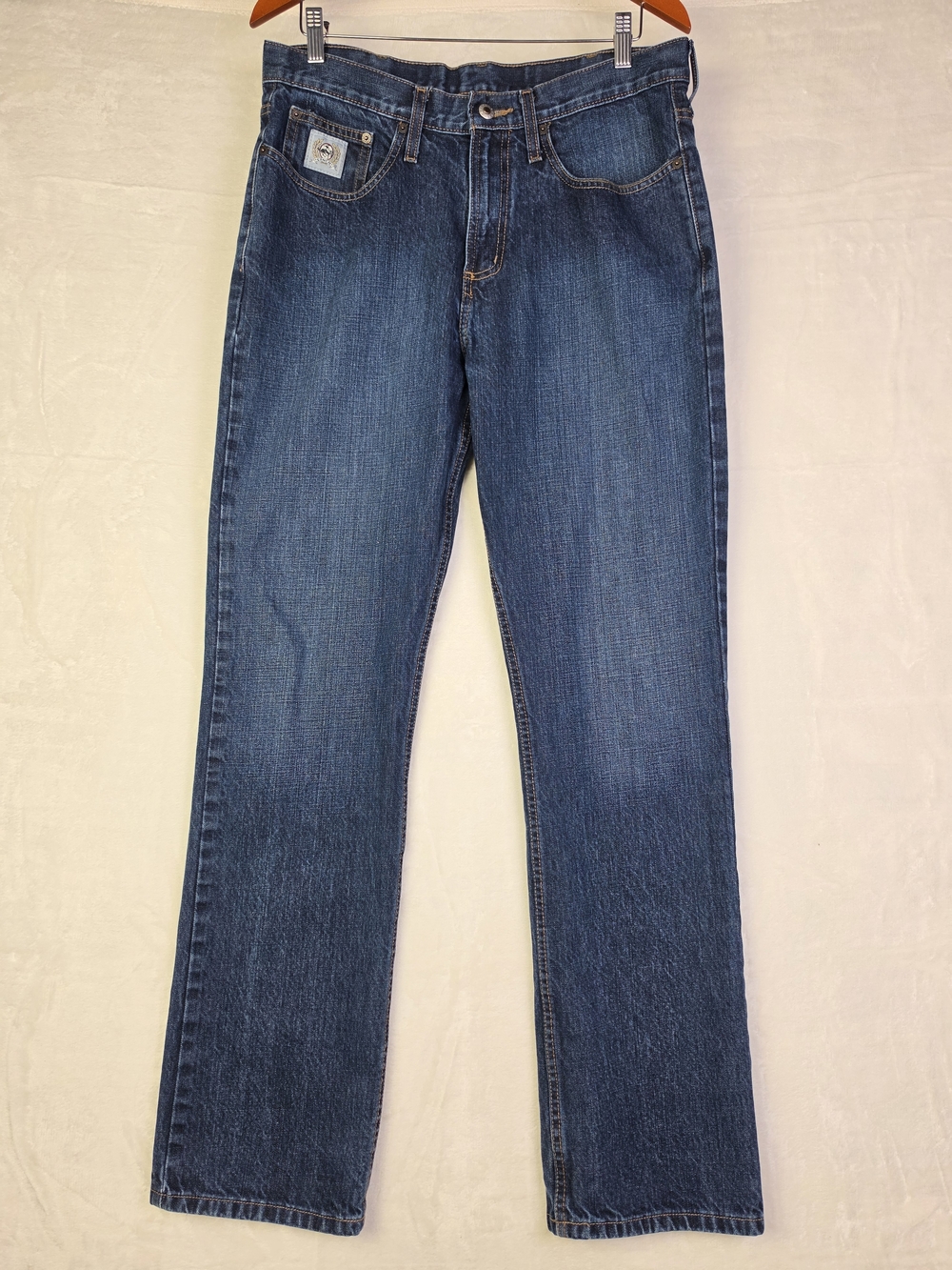Cinch Blue Jeans Mens 34x34 Silver Label Straight Leg Western Rodeo